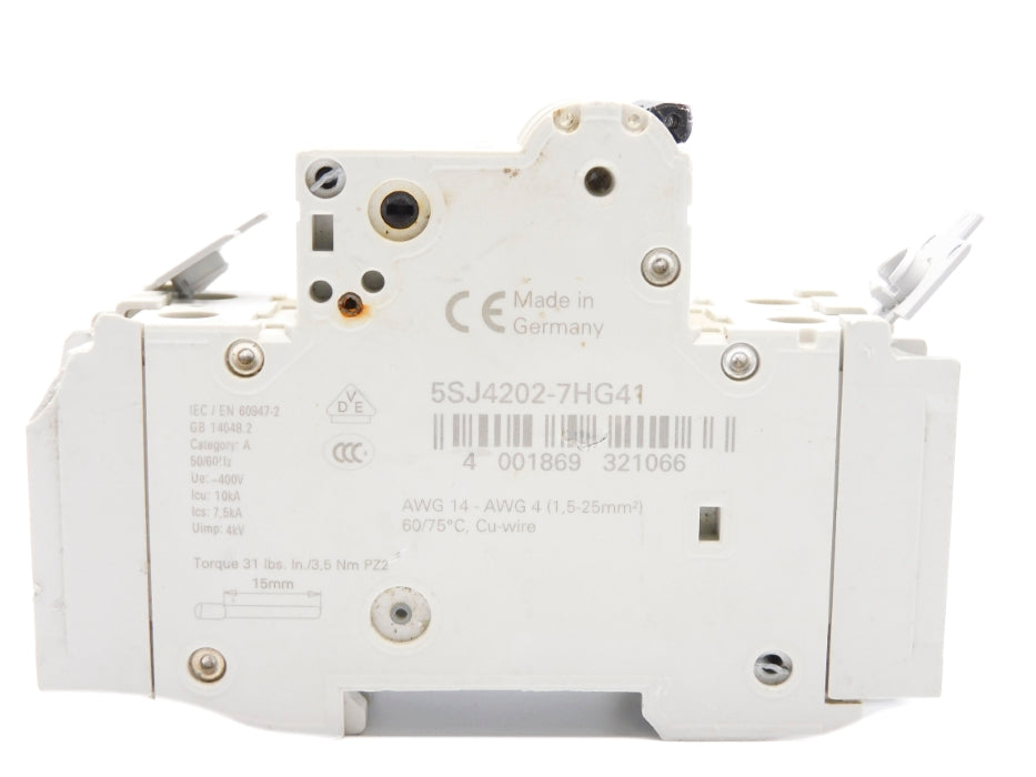 SIEMENS 5SJ4202-7HG41 2A 400V (AS PICTURED) NSNP