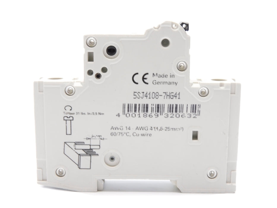 SIEMENS 5SJ4108-7HG41 8A 240VAC 60VDC (AS PICTURED) NSNP