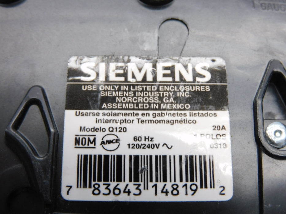 SIEMENS Q120 120/240V 20A NSNP