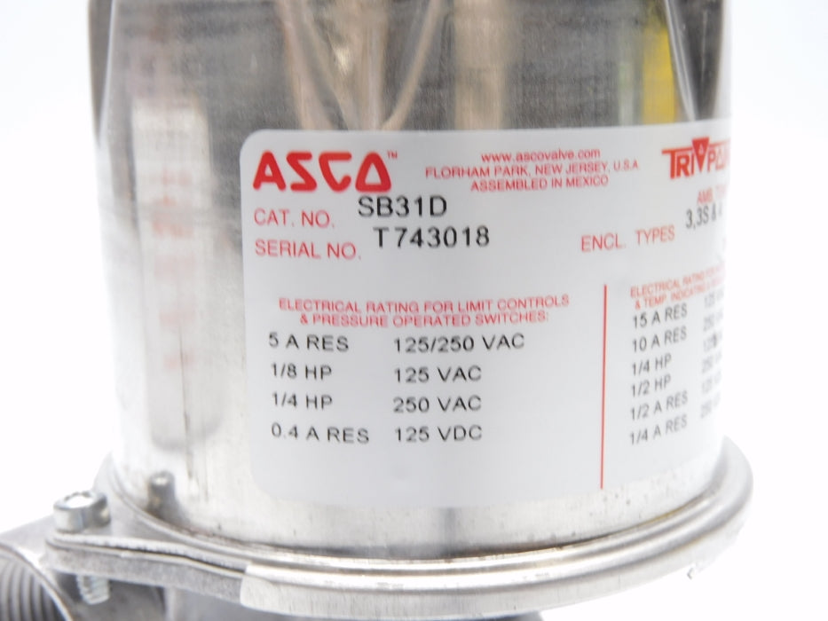 ASCO SB31D 125/250VAC 5A NSMP