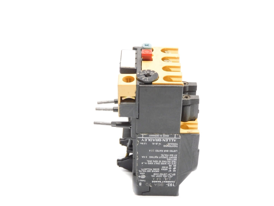 INDUSTRIAL SPARE PART 193-BSA70 SER. B 0.4-0.6A (AS PICTURED) UNMP