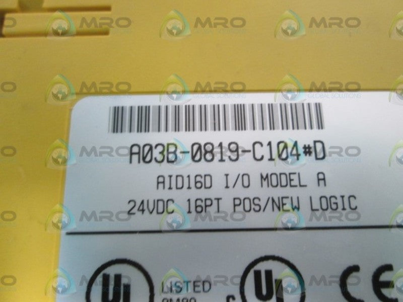 FANUC A03B-0819-C104#D INPUT MODULE (MISSING TERMINAL)  UNMP