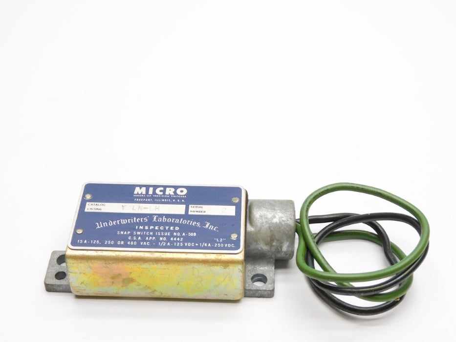 MICRO SWITCH YZLN-LH (GRAY) UNMP