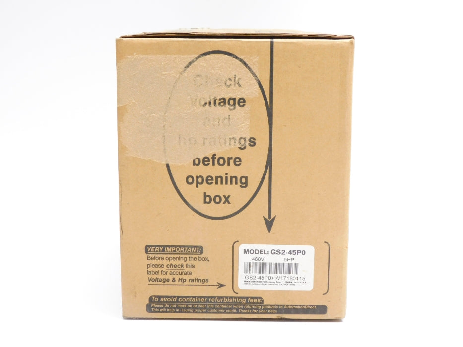 AUTOMATION DIRECT GS2-45P0 460V NSMP
