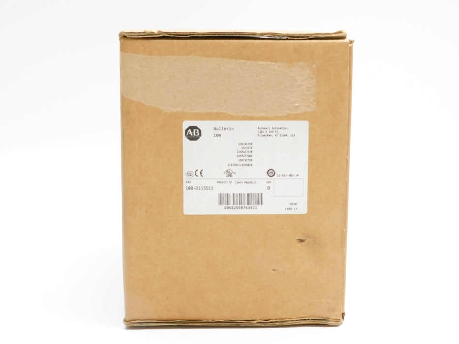 ALLEN BRADLEY 100-D115D11 SER. B 110/120V 220A (BR/WH) NSMP