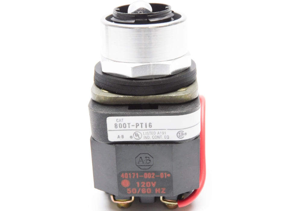 ALLEN BRADLEY 800T-PT16 SER. T 120V (BK/YL) NSMP