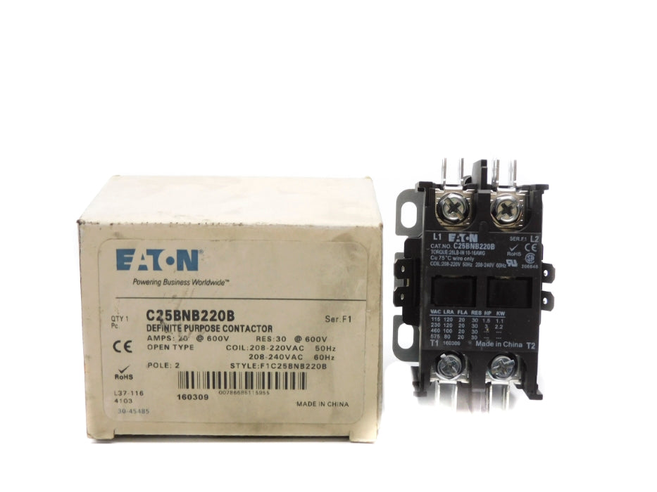 EATON C25BNB220B SER. F1 208-220/VAC 208-240/VAC NSMP
