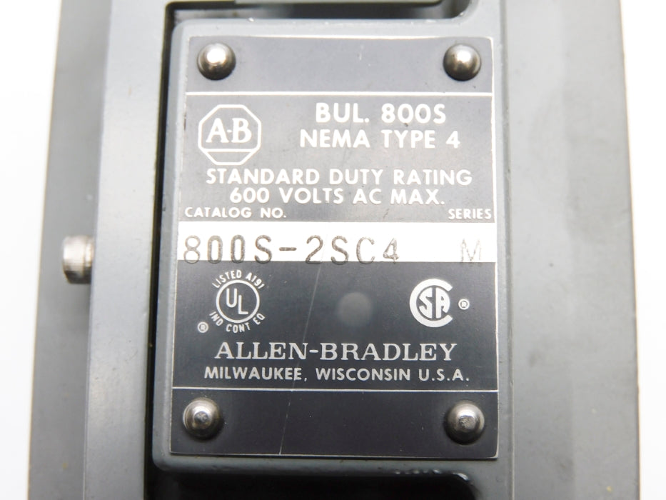 ALLEN BRADLEY 800S-2SC4 SER. M NSNP