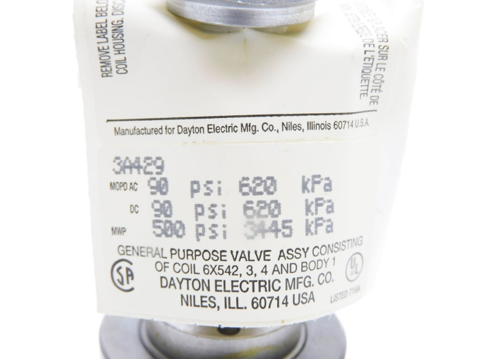 DAYTON 3A429 R0113 90/500PSI 1/4" NSMP