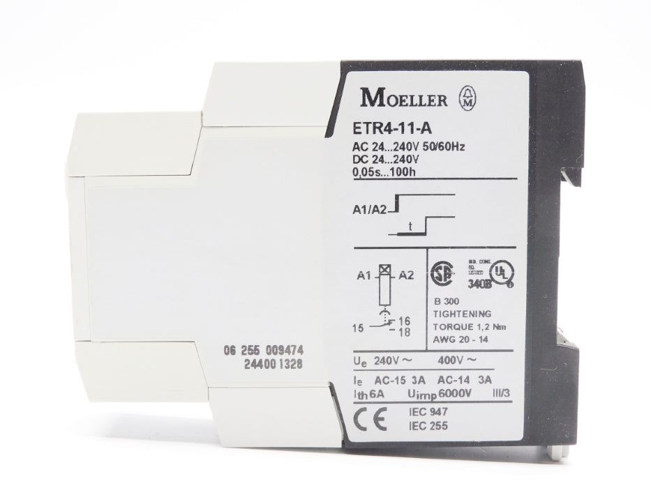 KLOCKNER MOELLER ETR4-11-A 24-240VAC/DC 6A 0.05S-100H NSMP