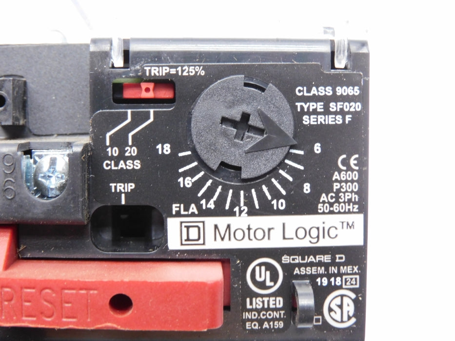 SQUARE D 9065SF020 SER. F 6-18A NSNP