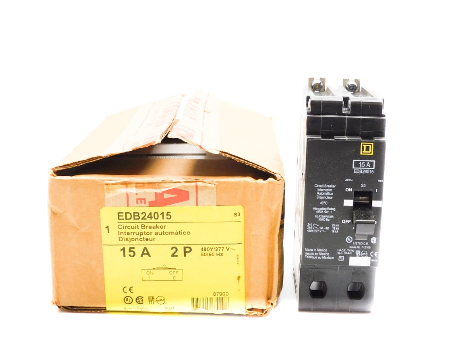 SQUARE D EDB24015 277V 15A NSMP
