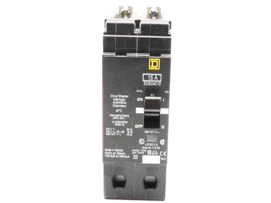 SQUARE D EDB24015 277V 15A NSMP