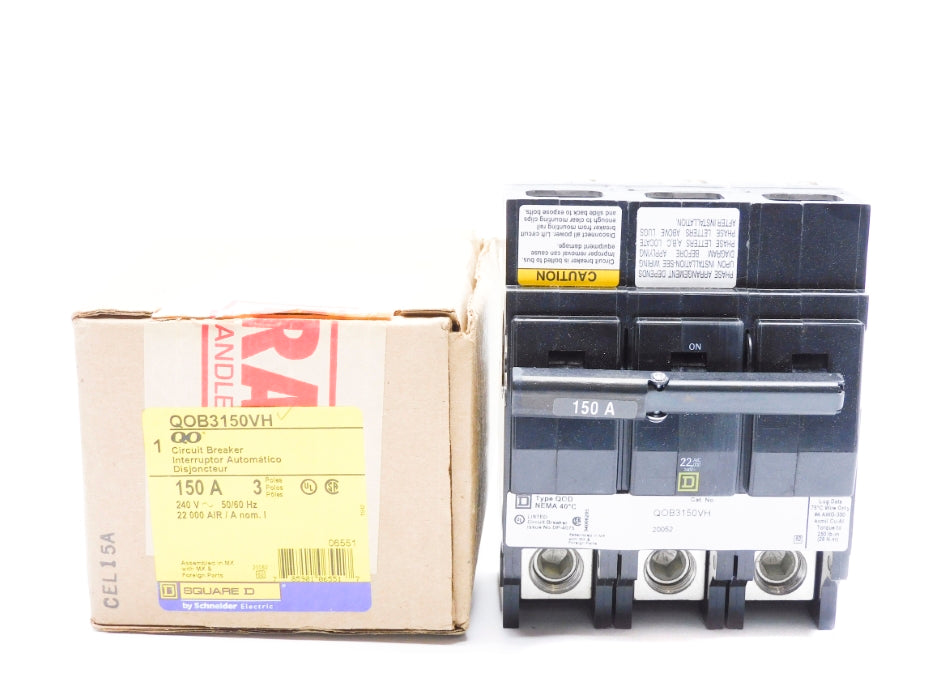SQUARE D QOB3150VH 240V 150A NSMP