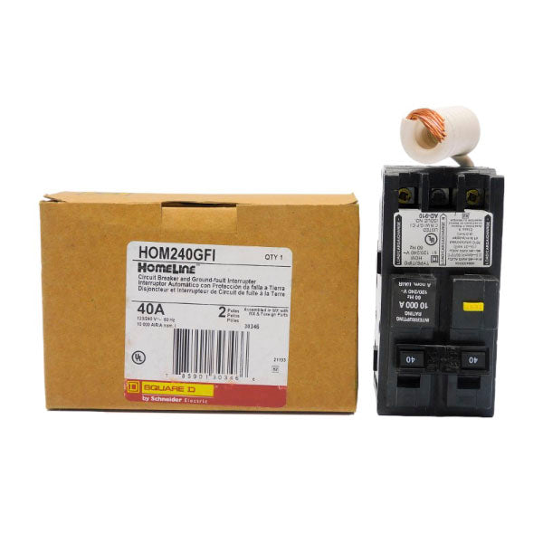 SQUARE D HOM240GFI 120/240V 40A NSMP