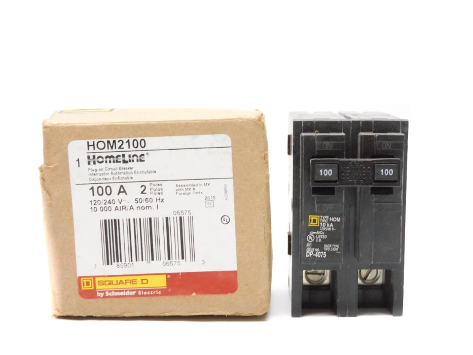 SQUARE D HOM2100 120/240V 100A NSMP