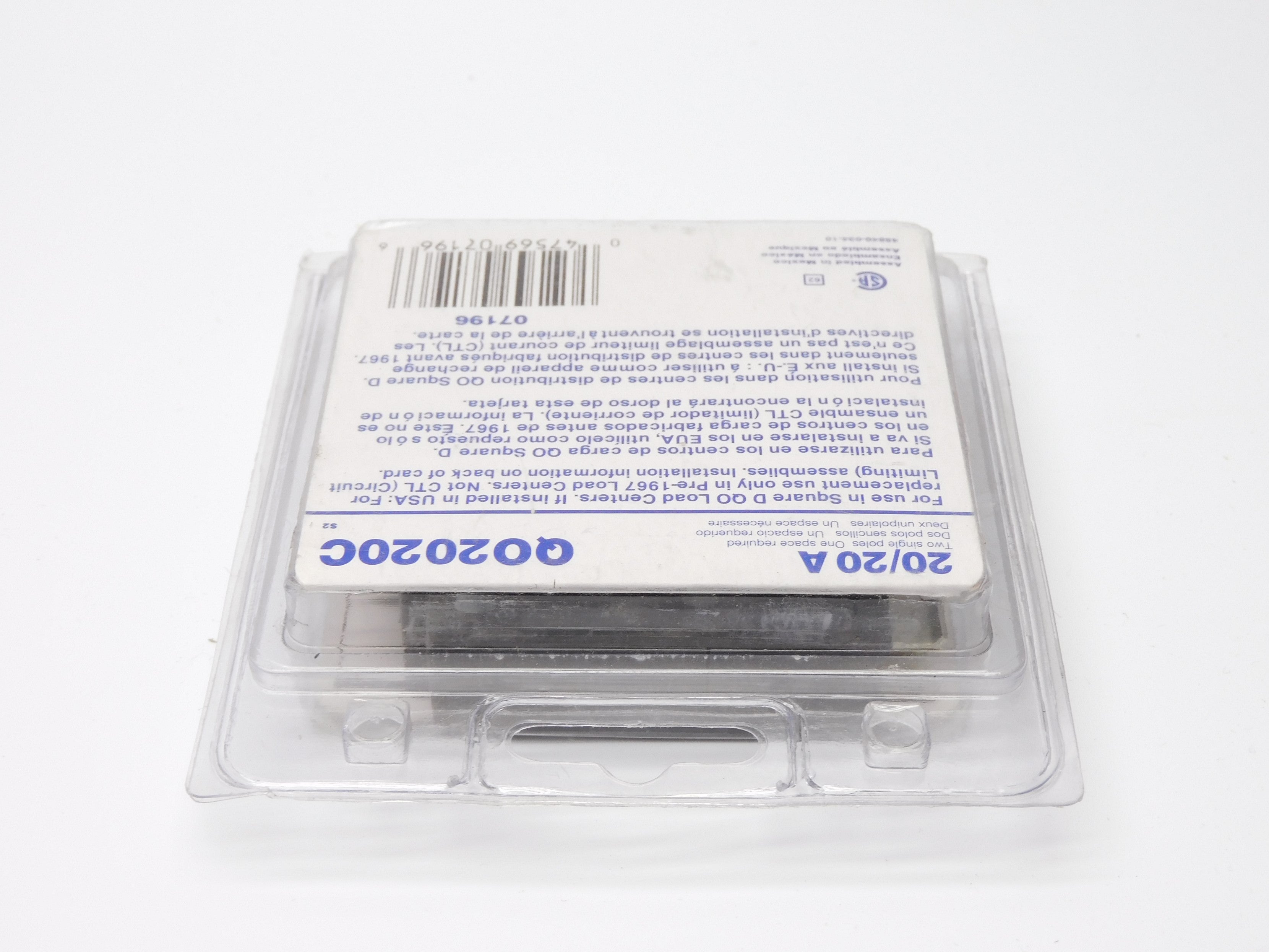 SQUARE D QO2020C 120/240V 20A NSMP