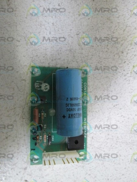 ALLEN BRADLEY CONTACTOR INTERFACE BOARD 50404 REV. C  UNMP