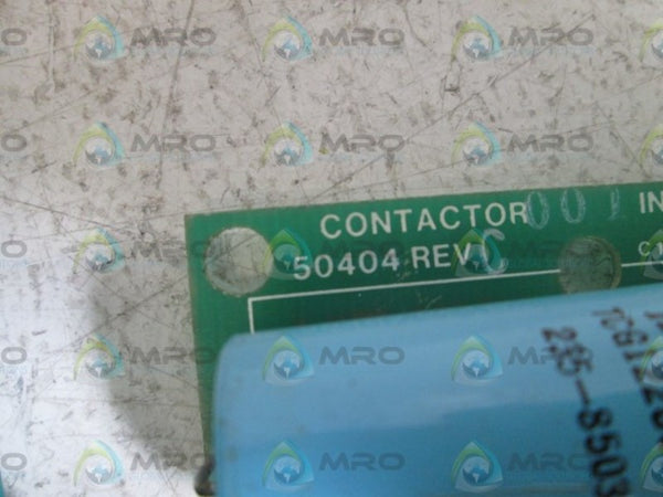 ALLEN BRADLEY CONTACTOR INTERFACE BOARD 50404 REV. C  UNMP