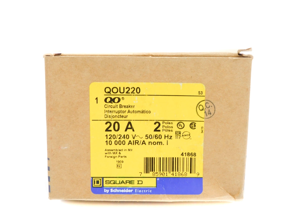 SQUARE D QOU220 20A 120/240V NSMP