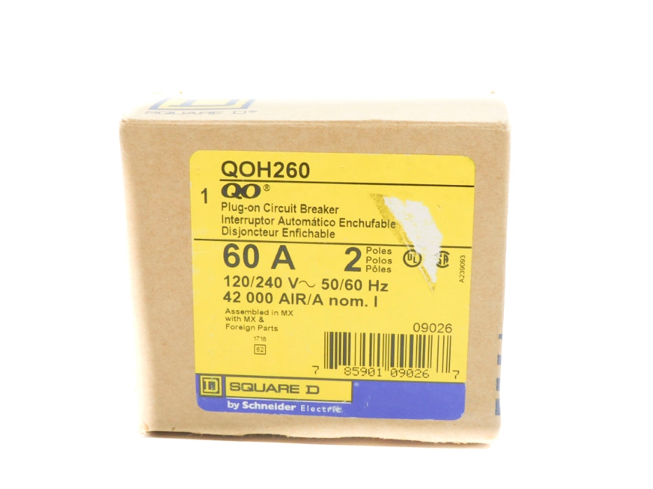 SQUARE D QOH260 120/240V 60A NSMP