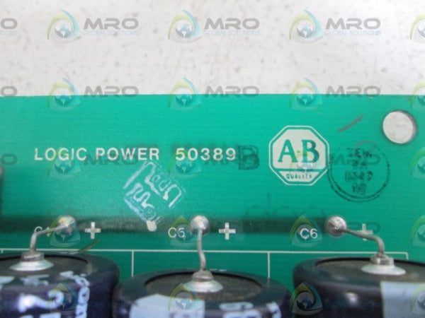 ALLEN BRADLEY POWER SUPPLY LOGIC BOARD 50389 REV. B  UNMP