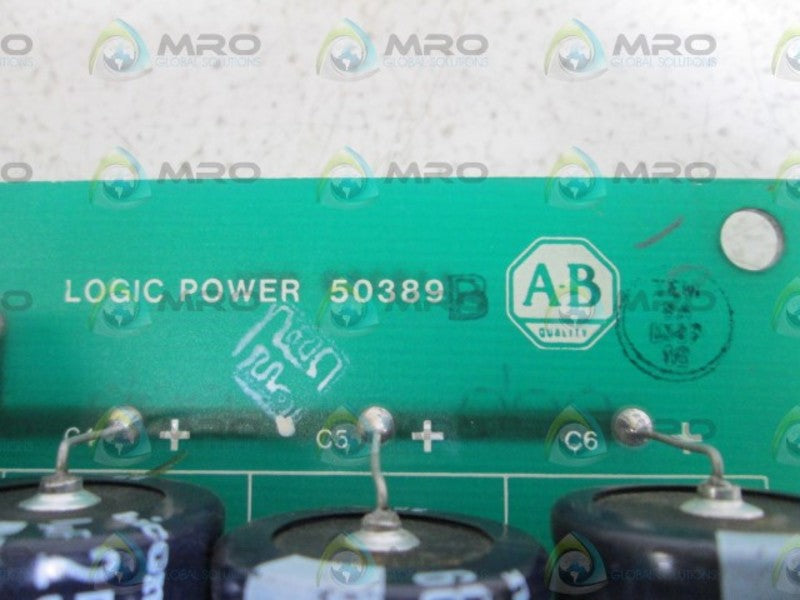 ALLEN BRADLEY POWER SUPPLY LOGIC BOARD 50389 REV. B  UNMP