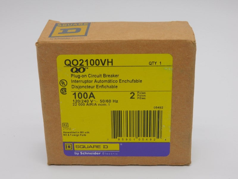 SQUARE D QO2100VH 120/240V 100A NSMP