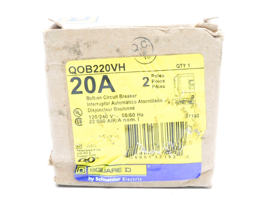 SQUARE D QOB220VH 120/240V 20A (AS PICTURED) NSMP