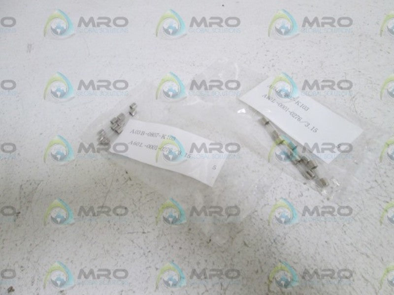 LOT OF 10 FANUC FUSE A03B-0807-K103 NSNP IN BAG