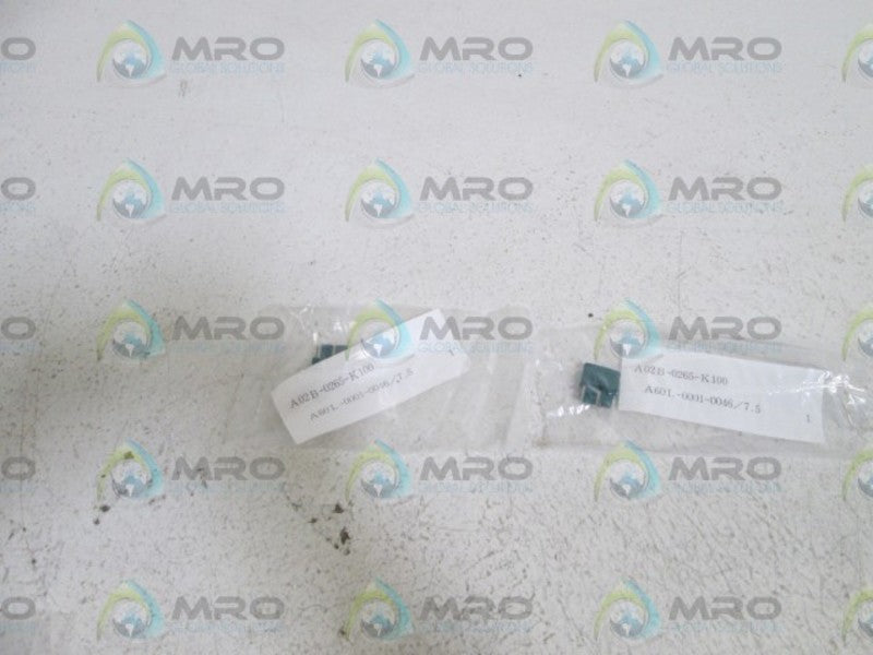 LOT OF 2 FANUC FUSE A02B-0265-K100 NSNP IN BAG
