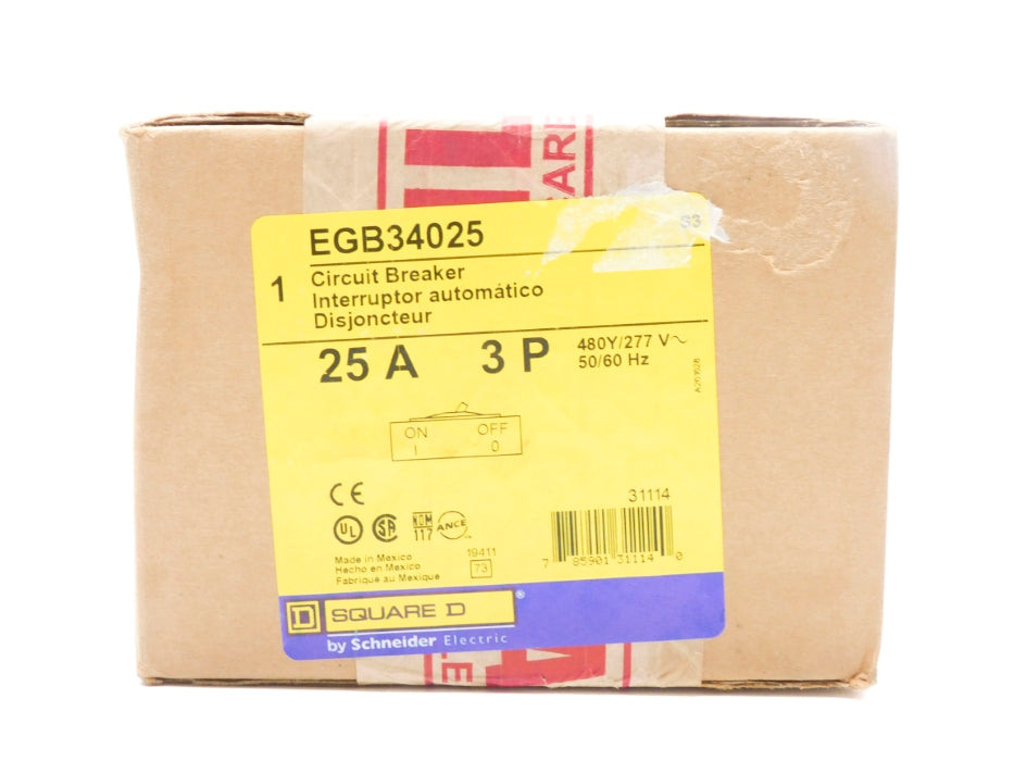 SQUARE D EGB34025 SER. S3 277V 25A NSFS