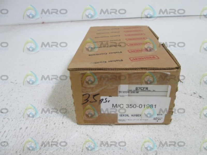 FISHER PRESSURE REGULATOR 67CFR-235/SB 35 PSI  NSMP