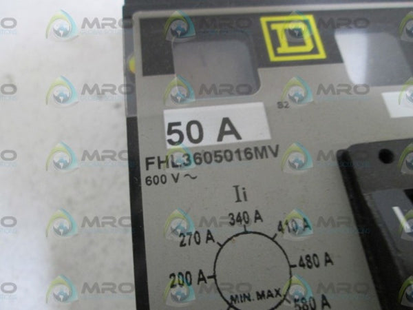 SQUARE D CIRCUIT BREAKER FHL3605016MV NSMP