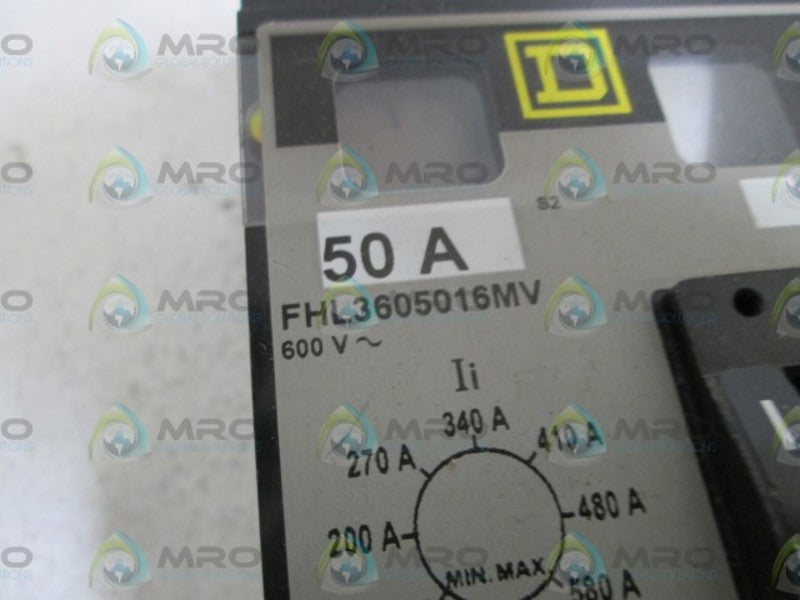SQUARE D CIRCUIT BREAKER FHL3605016MV NSMP