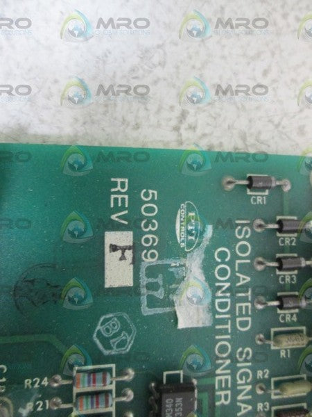 PTI CONTROLS ISOLATED SIGNAL CONDITIONER BOARD 50369 REV. F UNMP