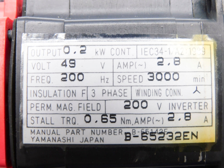 FANUC A06B-0113-B075#7000 UNMP