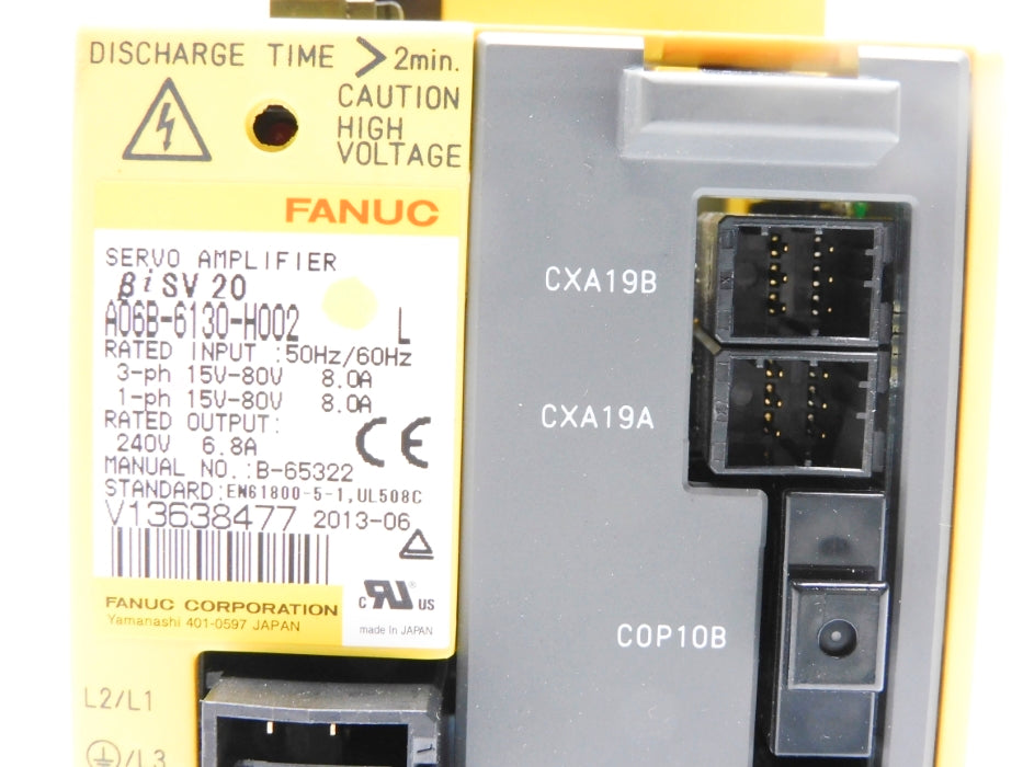 FANUC A06B-6130-H002 200-240V 8.0A NSNP