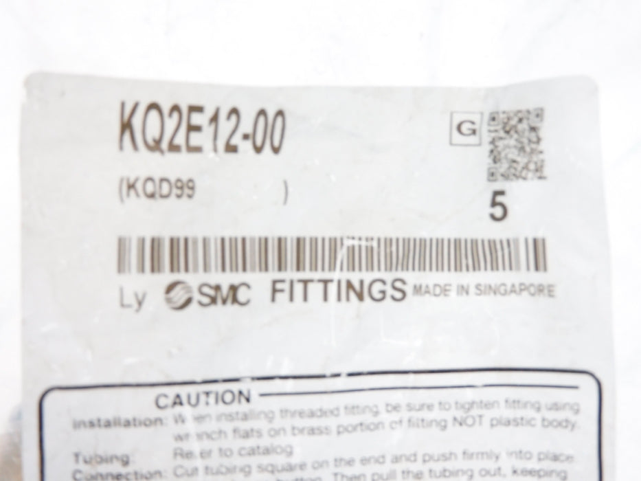 SMC KQ2E12-00 (PKG OF 5) NSMP