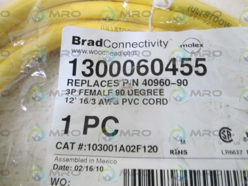 BRAD CONNECTIVITY CORD 1300060455  NSMP