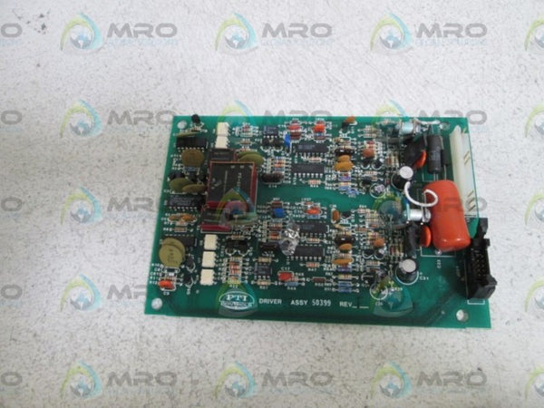 PTI CONTROLS DRIVER BOARD 50399 REV. F UNMP