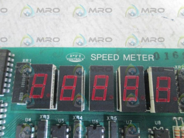 PTI CONTROLS SPEED METER BOARD 50381 REV. B UNMP