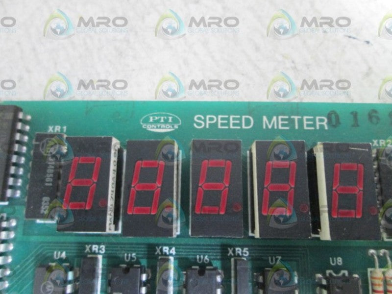 PTI CONTROLS SPEED METER BOARD 50381 REV. B UNMP