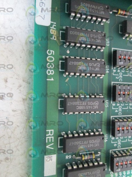 ALLEN BRADLEY SPEED METER BOARD 50381 REV. 05  UNMP