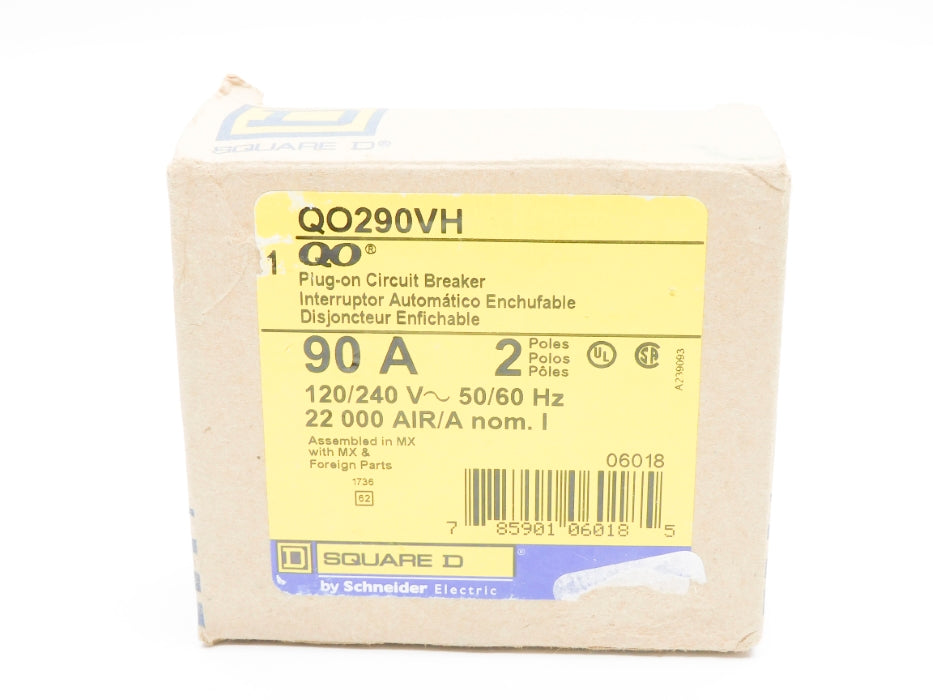 SQUARE D QO290VH 120/240V 90A NSMP