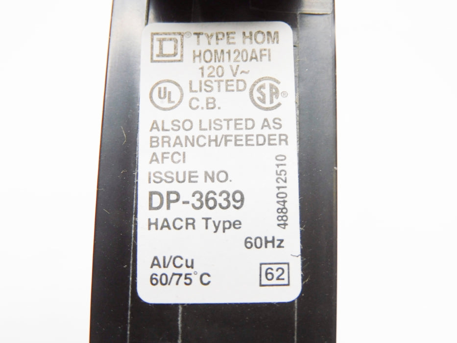 SQUARE D HOM120AFI 120V 20A NSMP