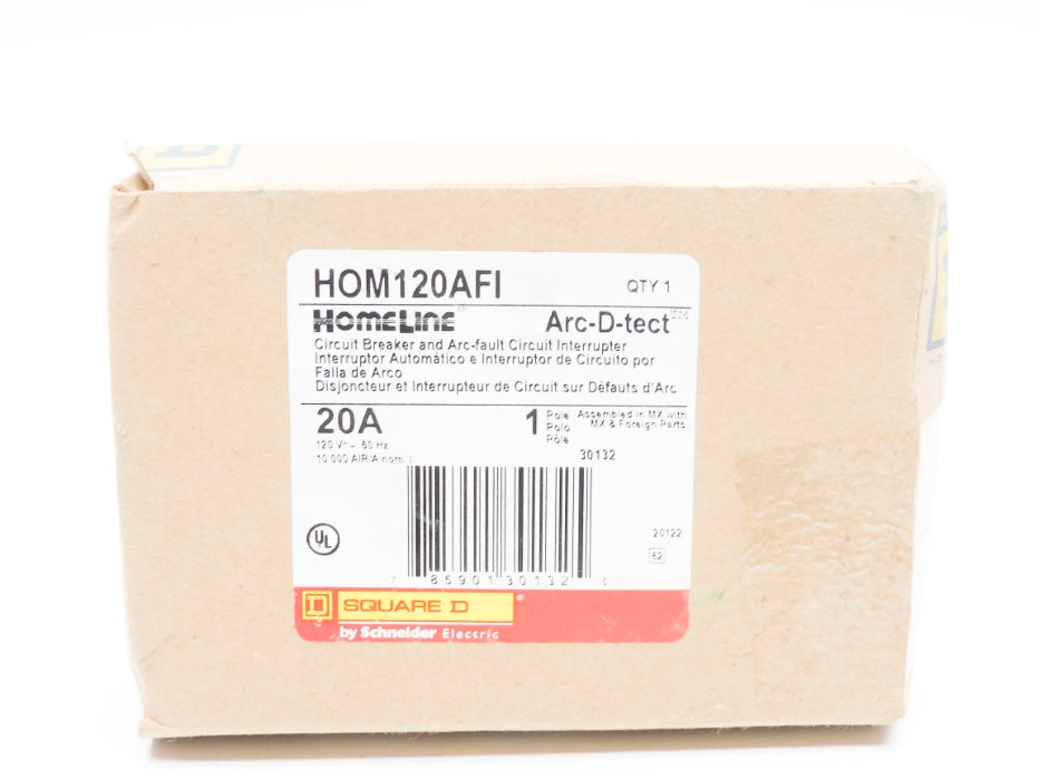 SQUARE D HOM120AFI 120V 20A NSMP