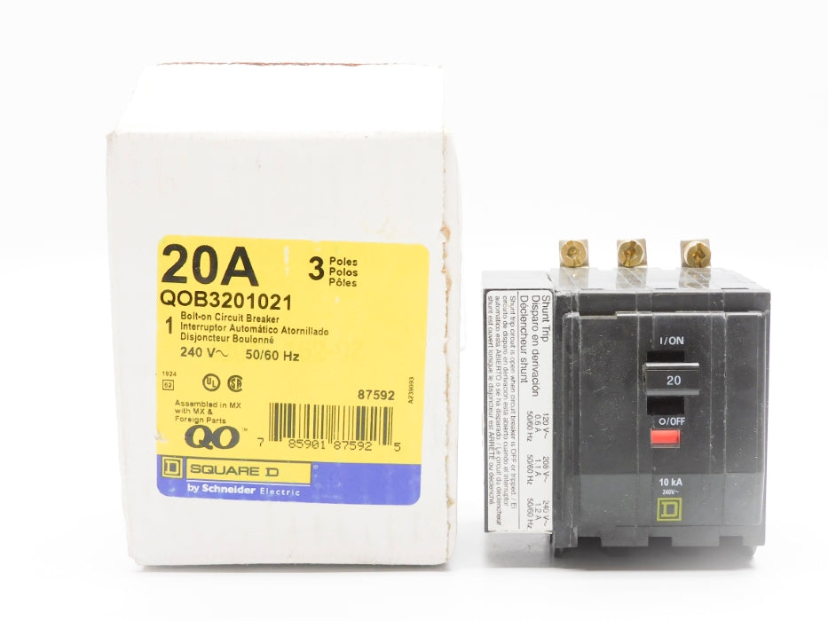 SQUARE D QOB3201021 240V 20A NSMP