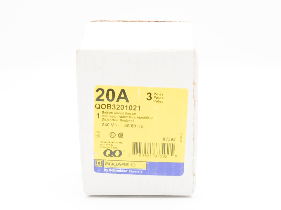 SQUARE D QOB3201021 240V 20A NSMP