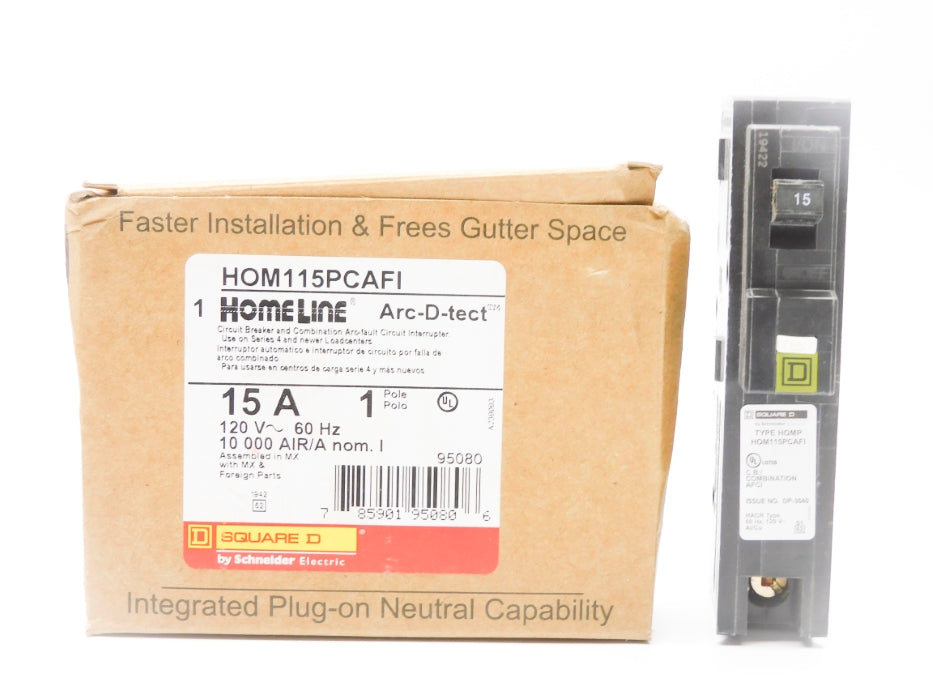 SQUARE D HOM115PCAFI 120V 15A NSMP